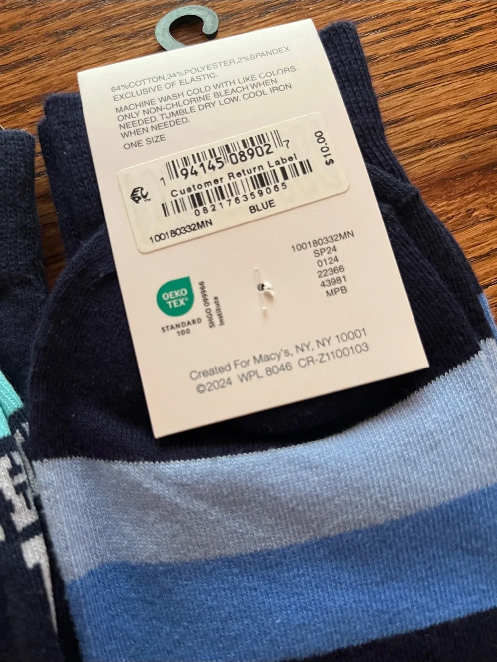 Club Room Men's Athletic Crew Socks - Light Blue, Navy Bundle NWT